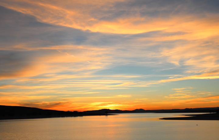 Pathfinder Reservoir Sunset
